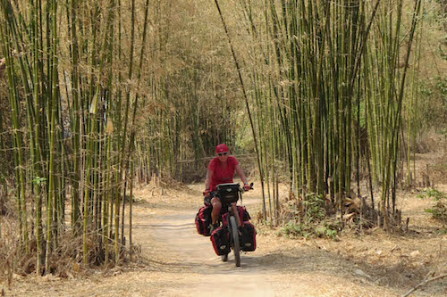 Fietsen in Laos